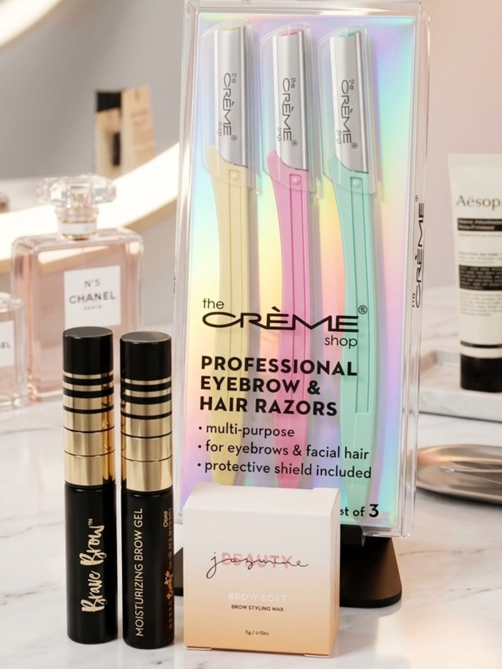 Eyebrow  Trio - Wax,Gel and Razors